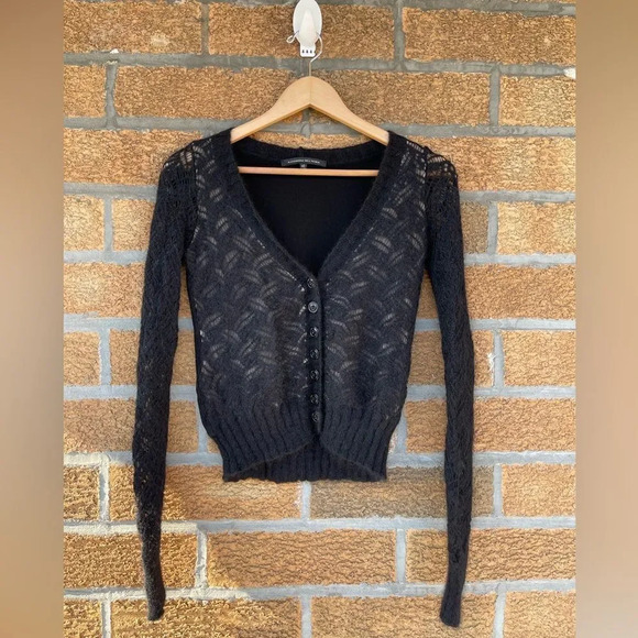 Alessandro dell ‘acqua mohair sweater cardigan 42/2 - Picture 1 of 10